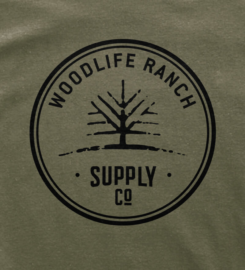 Woodlife Ranch Logo Green T-shirt